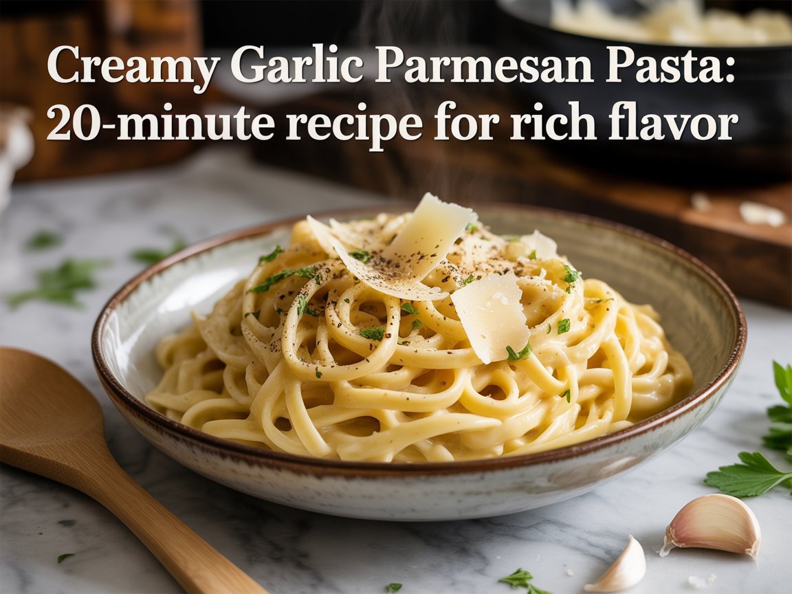 Creamy Garlic Parmesan Pasta: 20-Minute Recipe for Rich Flavor