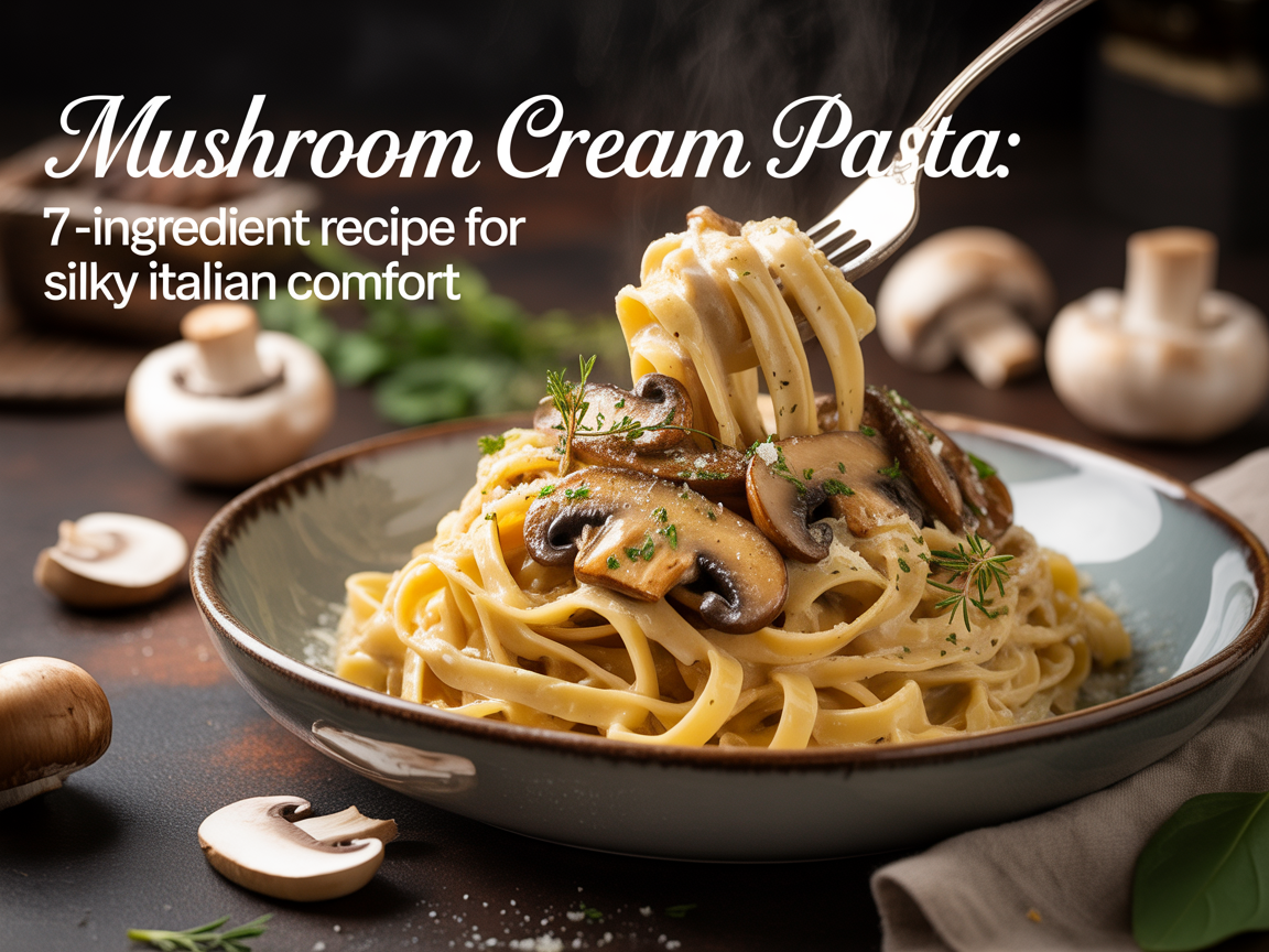 mushroom cream pasta