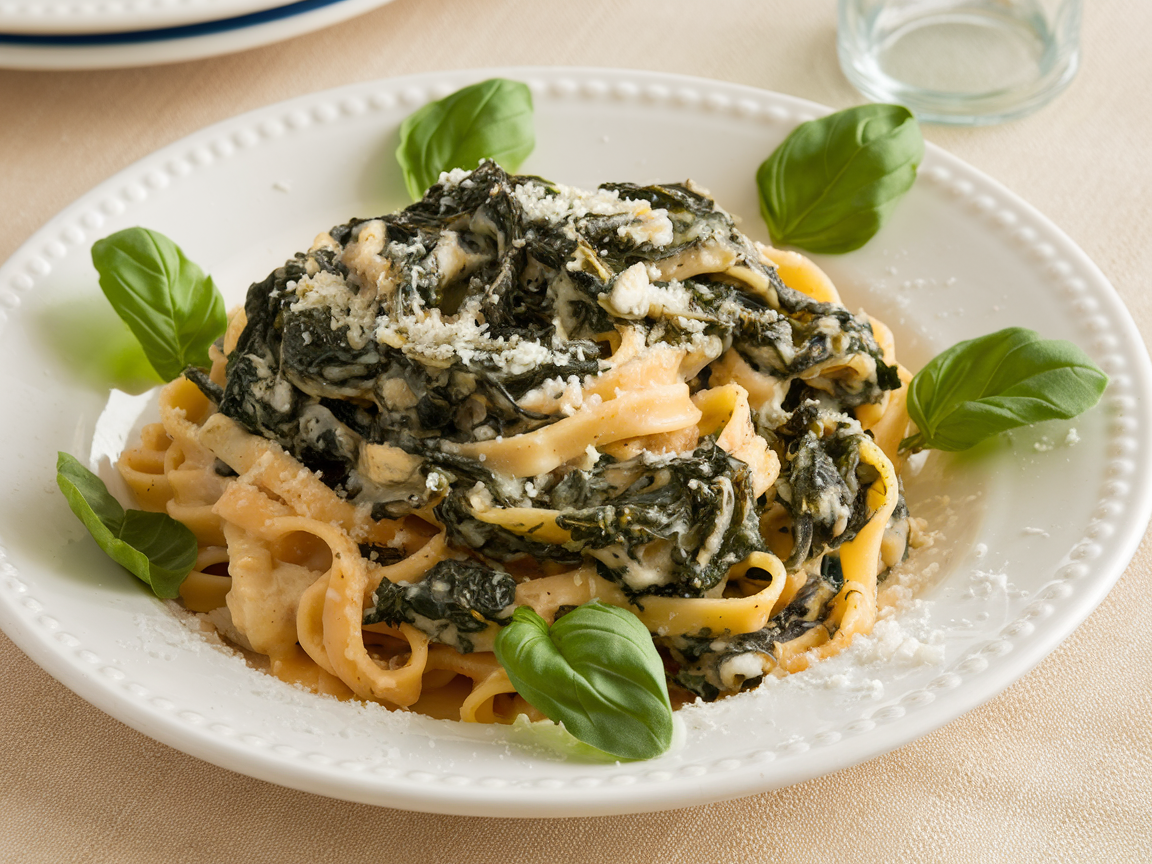 Easy Spinach and Ricotta Pasta Recipe